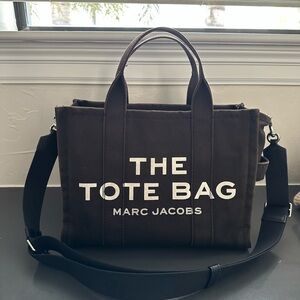 Marc Jacobs “The Canvas Medium Tote Bag” in Black